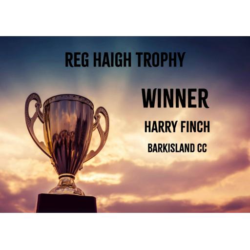 Barkisland’s Harry Finch Awarded Reg Haigh Trophy for Most Promising Young Cricketer