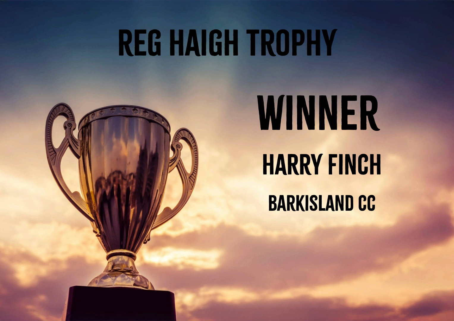 Barkisland’s Harry Finch Awarded Reg Haigh Trophy for Most Promising Young Cricketer