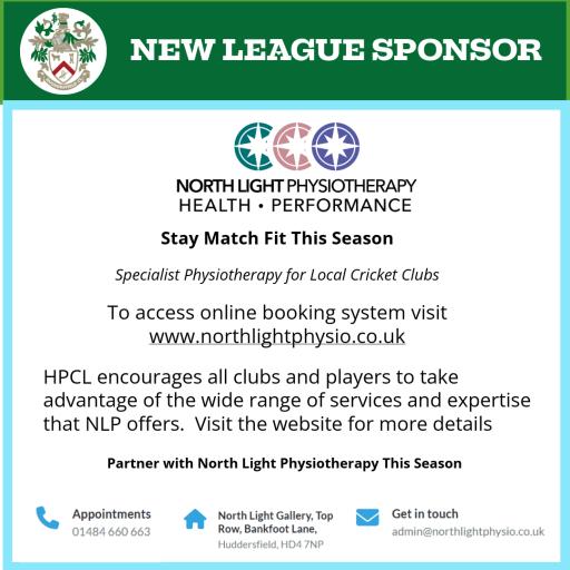 NEW LEAGUE SPONSOR - NORTH LIGHT PHYSIO