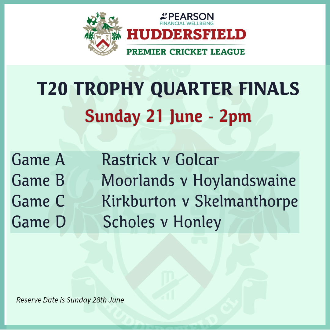 T20 QUARTER FINALS DRAW