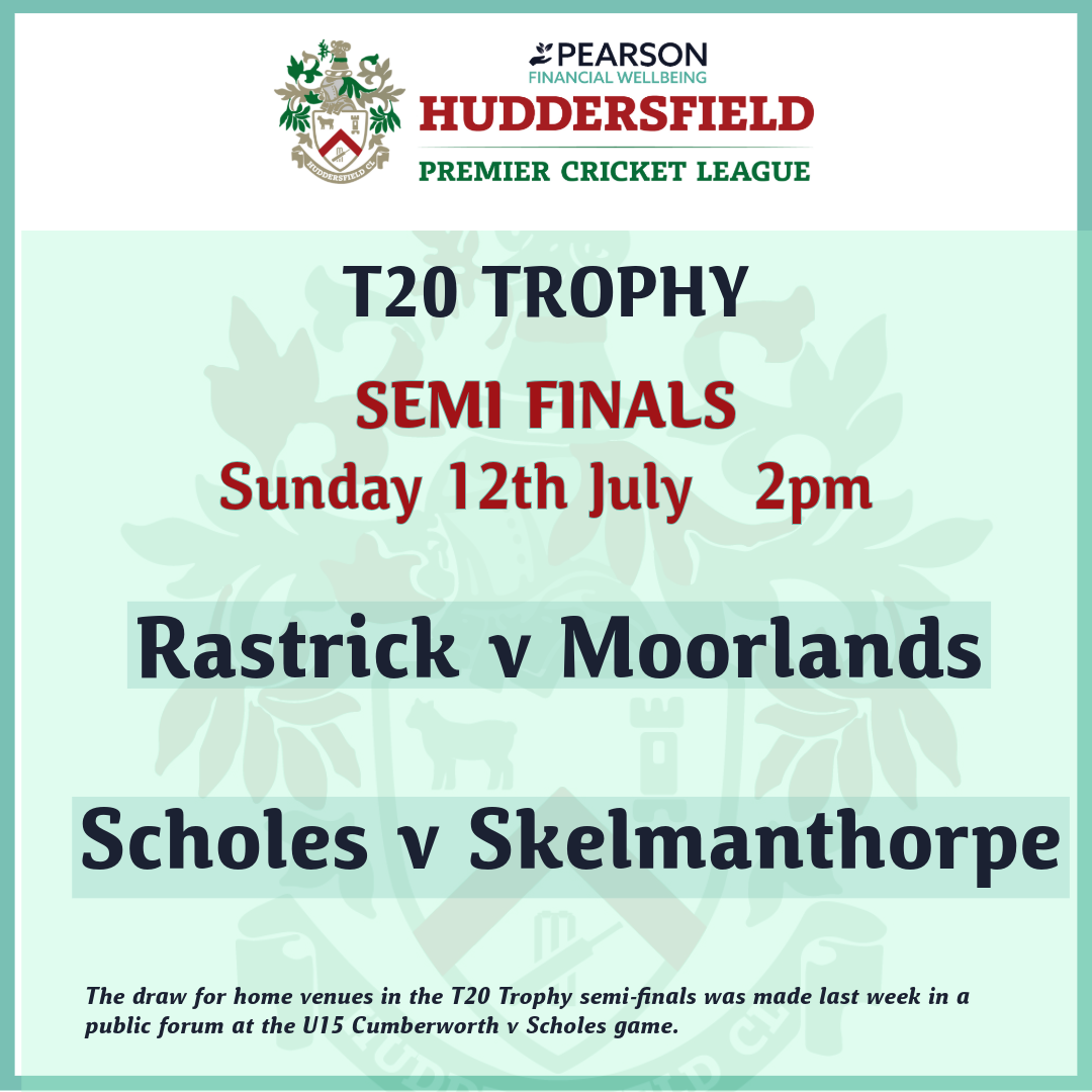 T20 Trophy Semi Final Draw