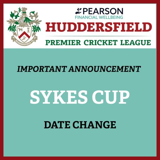 IMPORTANT ANNOUNCEMENT ABOUT THE UPCOMING SYKES CUP